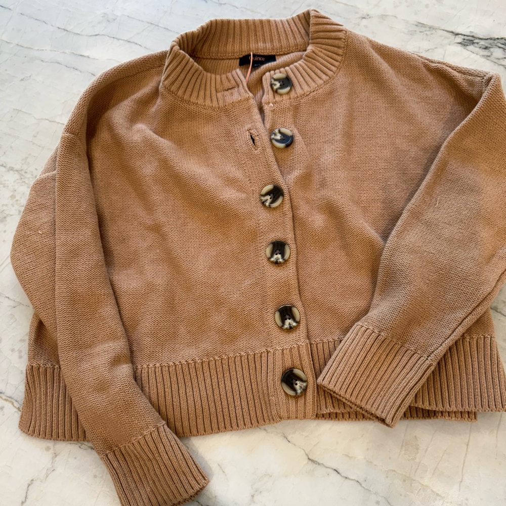 Quince NWT cropped cardigan sweater size small